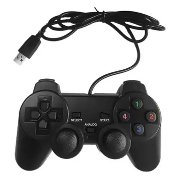 USB Cablu Gamepad Single/Duble Vibrații Controler de Joc pentru Calculator PC