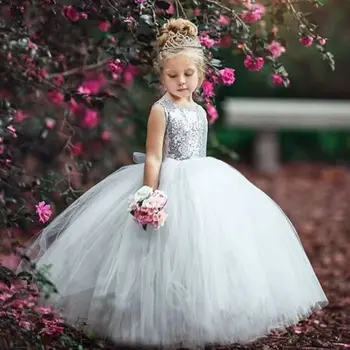 Copilul Copii Fete Copii Princess Dantela Tul Rochii Tutu Concurs Aniversare De Nunta Petrecere Fetite Rochii