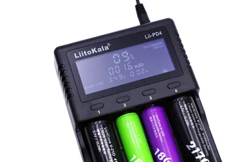 1buc Nou LiitoKala lii-PD4 LCD de 3.7 V 18650 21700 Încărcător de baterie+ 4buc Protecție NCR18650B cu PCB 3400mAh 3.7 V baterii