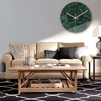 1 BUC Marmură, Ceas de Perete Decorative Simple Creative Nordic Moderne Marmură, Ceas Ceas de Perete pentru Camera de zi Bucatarie Birou Dormitor
