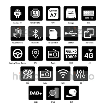 Doi Din Masina cu echipamentele de redare Multimedia Android 10 Radio Auto Pentru Skoda/Seat/Volkswagen/VW/Passat b7/POLO/GOLF 5 6 DVD GPS 4 Nuclee ip-uri USB