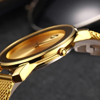 MISSFOX Femei Ceas Celebru Brand din Oțel Inoxidabil Cuarț Ceas de Aur Doamnelor Stil Simplu Bratari montre luxe Cadouri de Partid