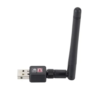 ANPWOO USB placa de Retea Wireless 150M cu Antena Detasabila 2DB Desktop, Notebook-uri Externe, AP acceptă WPS Receptor