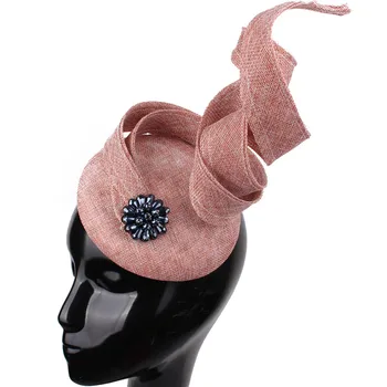 Banchet Formă Specială De Sus Sinamay Articole Pentru Acoperirea Capului Lady Cocktail Fascinant Diadema Mireasa Nunta, Articole Pentru Acoperirea Capului Femeilor Grace Fascinator Pălărie