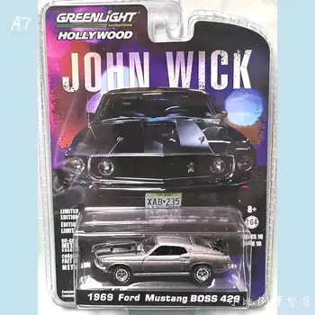 Greenlight MASINI 1/64 1969 FORD mustang BOSS 429 John wick Collector Edition Metal turnat sub presiune Model Auto Copii Jucarii si Cadouri