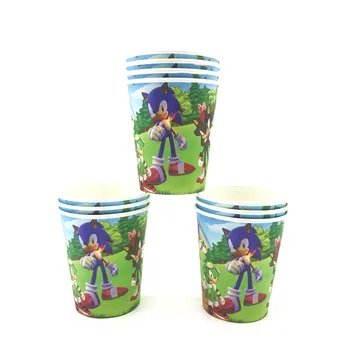 81Pcs Sonic Hedgehg Petrecere Decoratiuni Consumabile Plăci Cupa Șervețel Sac de Cadouri față de Masă Băieți Petrecerea de Ziua Seturi