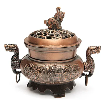 1 buc Design de Epocă în Stil Tibetan Mini Aliaj de Bronz Arzător de Tămâie Cădelniță de Ambarcațiuni de Metal Decor Acasă Budist Living Consumabile