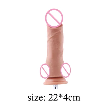 HISMITH 22cm Mare Penis artificial Sex Mașină de Atașament Cu Aer Rapidă Conector Super Pielea Moale Realist din Silicon de sex Masculin Penis Artificial