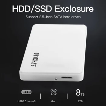 USB 3.0 Hard Disk Extern Cabina de 2.5 SATA HDD SSD de Caz Suport de 8TB 6Gbps pentru Gamer Laptop Calculator Desktop-uri Accessaries
