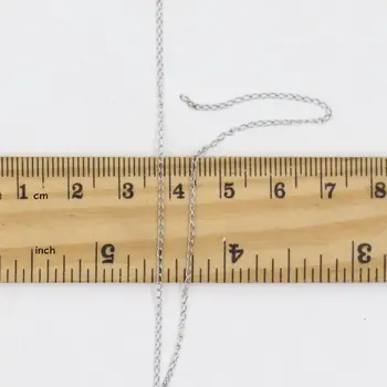 (20 m/Rola) 1.2 mm Latime bine de sudură din oțel inoxidabil link-ul de lanturi DIY Cercei accesorii Montaj Ciucure