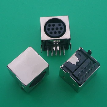 10buc/lot MD Locuințe de sex Feminin DIN 10 Mini-Pin S-video Adaptor Soclu Mini-DIN Portul Conector