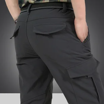 Bărbați Fleece Tactice Pantaloni Cald Iarna Cargo Pant Militare SoftShell Pantaloni Piele de Rechin Cald Gros Impermeabil Pantaloni M-4XL