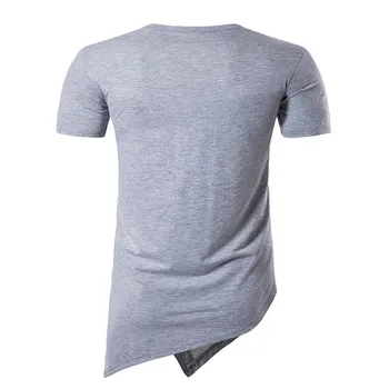 3375-cu mânecă Scurtă T-shirt de sex masculin 2019 nouă tendință student chipeș bottom tricou pentru bărbați T-shirt haine