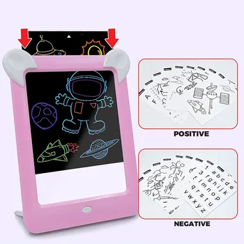 Jucarii pentru copii ochelari de Protecție LED Electronic Ecran Scris cu Graffiti Bord Jucării decor acasă