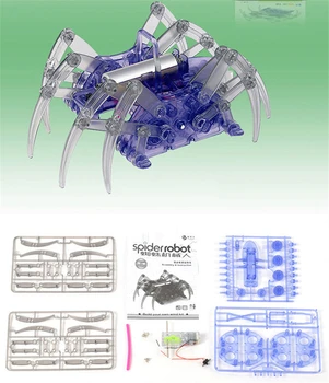 2016 vânzare Fierbinte Electric Nou Robot de Păianjen de Jucărie DIY Jucarii Educative Asamblează Kituri Pentru Copii de Crăciun, Halloween, Ziua de nastere Cadouri