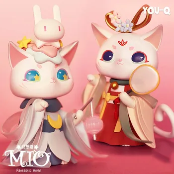 MIO Desert Pisica 2-a generație de Fantezie Pisică Oarbă Cutie Seria Kitty la Modă Juca Anime Papusa surpriză papusa ghici geanta Cadou jucarii copii