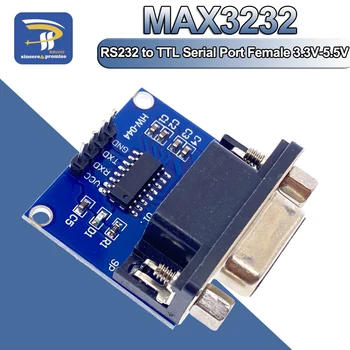 10BUC MAX3232 RS232 la TTL Serial Port Converter Modulul de sex Feminin Conector DB9 MAX232 Intermitent Bord Pentru Arduino