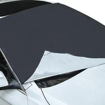 Universal Auto Parbriz Negru Capacul Magnetic de Viteze Acoperi stratul de Zăpadă 210x120CM Ploaie, Zăpadă, Îngheț UV Cover Pentru SUV, Microbuze