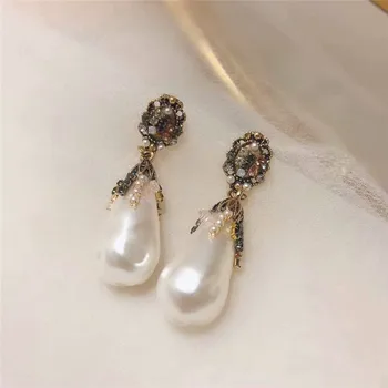 Vintage Baroc Pearl Cercei Pentru Femei 2020 Bijuterii Noi Palat În Stil Handmade Creative Brincos En-Gros