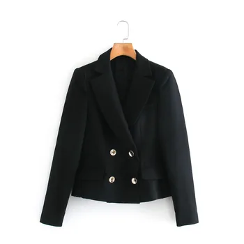 Toamna iarna nou butonul scurt casual zaraing stil za 2020 femei sheining vadiming femei femei blazer jacheta costum XN9815