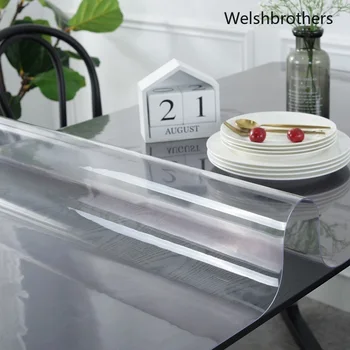Fata de masa fata de masa din pvc, silicon transparent fata de masa fata de masa bucatarie 1.0 mm moale de sticlă rezistent la apă față de masă rotundă