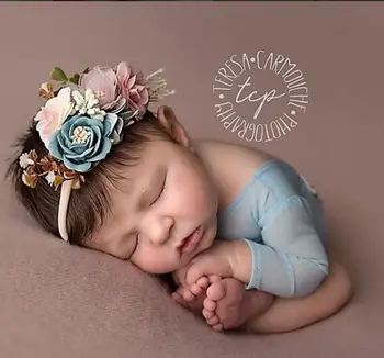 2018 mai recente nou-născuți stil boho flori cu bandă de susținere ins pop floare drăguț bentiță elastică 3ps un set de copii fotografierea cadou