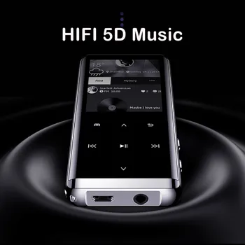 8GB Ultra subțire MP3 Playe OTG MP3 Player, Reportofon Bluetooth 4.2 Touch Ecran 1.8 inch Portabil Mini HIFI 5D Music Player