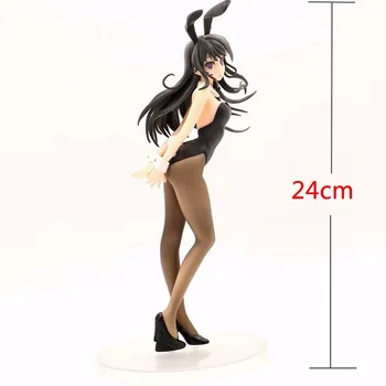 24 CM Canalie Nu Visează De Fata Bunny Sakurajima Mai Surorii vis figurina Sexy Fete Anime Pvc Figurine Jucarii model