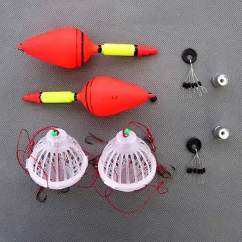 2 BUC/Set Rive Lac Plutește într-O Cutie de Plastic cu Șase Cârlige Puternice Pescuit