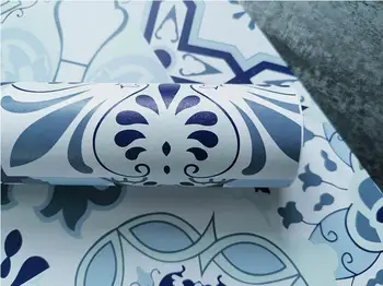 Nordic PVC Bucătărie Autocolant Perete Impermeabil Moda Autoadezive Imprimate Hârtie de Perete Geometric Camera de zi Dormitor Decor Acasă