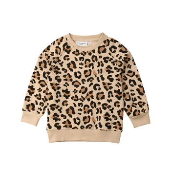 Noi Primavara Toamna pentru Copii Baieti Fete Leopard de Imprimare Hanorace Jachete Copii Casual cu Maneca Lunga Topuri de Moda Haine 1-7M
