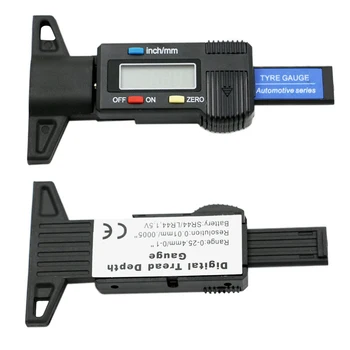 LCD benzii de Rulare cu Ecartament Digital, limitator de Adâncime Șublerul Adâncimea benzii de Rulare cu Ecartament De Anvelope Auto 0-25 mm Masurat Instrument Etrier Instrumente de Reparare