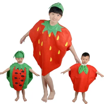 Copii Copii de Anul Nou Petrecere de Familie Desene animate de Fructe Costume Cosplay pepene verde/Capsuni/apple Haine pentru Băieți și Fete