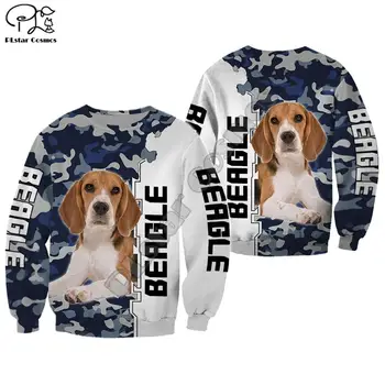 Bărbați femei beagle ediție limitată 3d peste tot imprimate cu fermoar hanorac cu maneca lunga Bluze jacheta pulover de trening G1