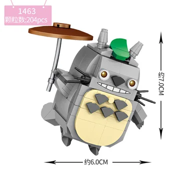 1464 LOZ Desene animate Mei Blocuri Urs Miyazaki Anime Vecinul Meu Totoro Mini Cărămizi Headz Jucării de Colecție Blocuri