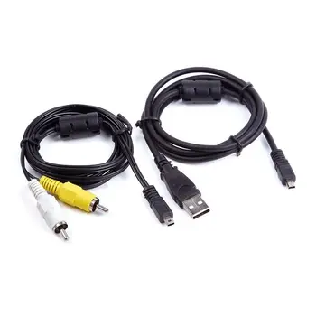 USB de Date de SINCRONIZARE + AV A/V, Cablu TV Pentru Fujifilm Finepix S2900 S4000 HD S4430 Camera