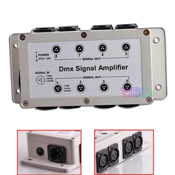Dmx Amplificator 8 CH DMX512 Semnal LED Iluminat Inteligent Controller Etapă Releului Lămpii de Amplificator 1000V Fotoelectric