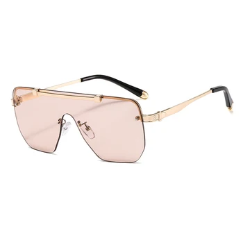 Fără ramă Pătrată ochelari de Soare pentru Femei Brand de Lux ochelari de Soare de Designer Oversied Gradient ochelari de Soare Barbati Nuante UV400 Ochelari de Epocă