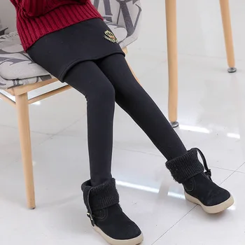 2020 Iarna Noi Fata Legging Fusta Pantalon Fetita de Iarna de Cald, Plus Catifea Îngroșarea Jambiere Copii Fete Bootcut pentru Fata