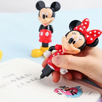 Desene animate Disney Mickey Minnie Rollerball Pen Rechizite 3d Minge Punct Stilou, Pixuri Noutate 0,5 mm Pixuri pentru Scrierea Copil Cadou