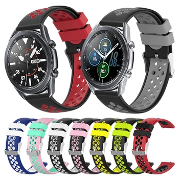Silicon Curea Pentru Samsung Galaxy Watch 3 45mm 41mm 46mm 42mm Silicon Curea Pentru Samsung S3 / 2 Active Ceas Brățară