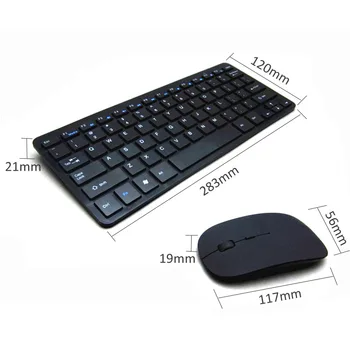 W28 Subțire Tastatură fără Fir Mouse-ul Ergonomic Multimedia Keyboard 78 Chei Compact Mini Tastatura 2.4 Ghz 10 m Gama de PC-ul de Calculator