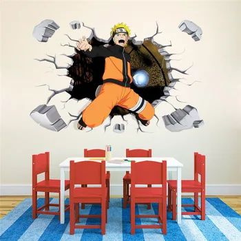 DIY Cadou Naruto Japonia Amine descoperire 3D Dormitor Autocolante de Perete Decor de Vinil Decal Poster Mural detașabil B534