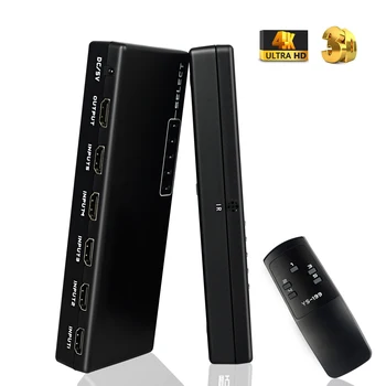 Switch 5 Port 4K*2K Switcher Splitter Box Ultra HD Compatibil HDMI pentru DVD, HDTV Xbox 5 în 1out PS3 PS4 Inteligent HDTV