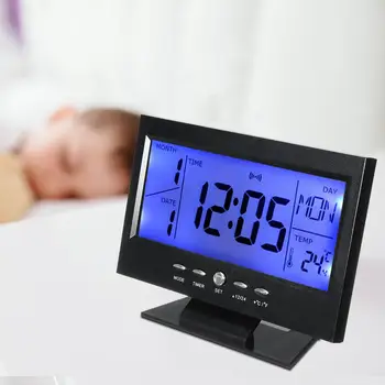 LCD Electronic de Temperatură și Umiditate Metru de Monitor Ceas Digital, Termometru Higrometru Interior Acasă Stație Meteo