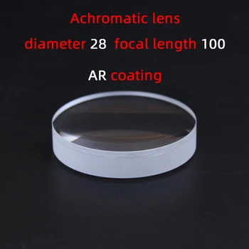 Diameter28 Focal length100 lentilă acromatică fabrica personalizat telescop cu lentile lupa diverse dimensiuni