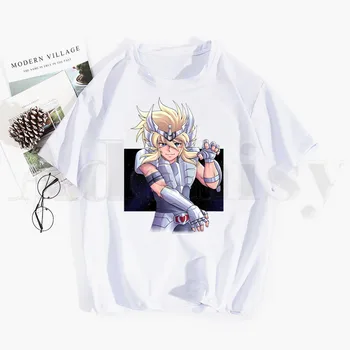 Saint Seiya Cavalerii Zodiacului Arde Cosmos Tricou Hip Hop Top Fete Teuri Harajuku Tricouri Barbati Moda de Vara T-shirt