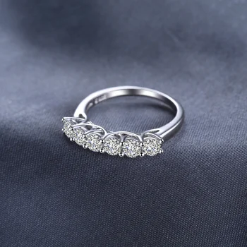 JewelryPalace CZ Inele de Nunta de Argint 925 Inele pentru Femei care pot fi Stivuite-a Aniversare Inel Eternitate Trupa Argint 925 Bijuterii