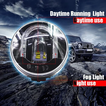 Cawanerl Pentru Ford Focus Fiesta Mustang Explorer Fusion, C-Max Ranger Falcon Styling Auto LED Lumina de Ceață DRL Daytime Running Lamp
