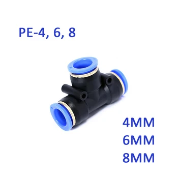GOGO isometrical tee 4mm 6mm 8mm PUS PE tub pneumatic montaj